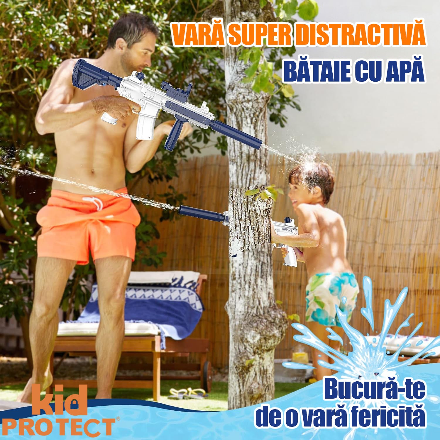 Pistol cu Apa Electric KidProtect WaterRaptor Pistol cu Apa Electric KidProtect WaterRaptor